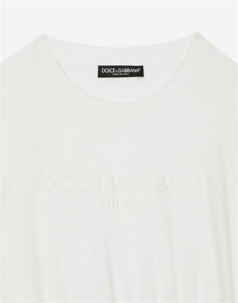 chenille logo dolce gabbana|Chenille top with Dolce&Gabbana logo in Multicolor for Women.